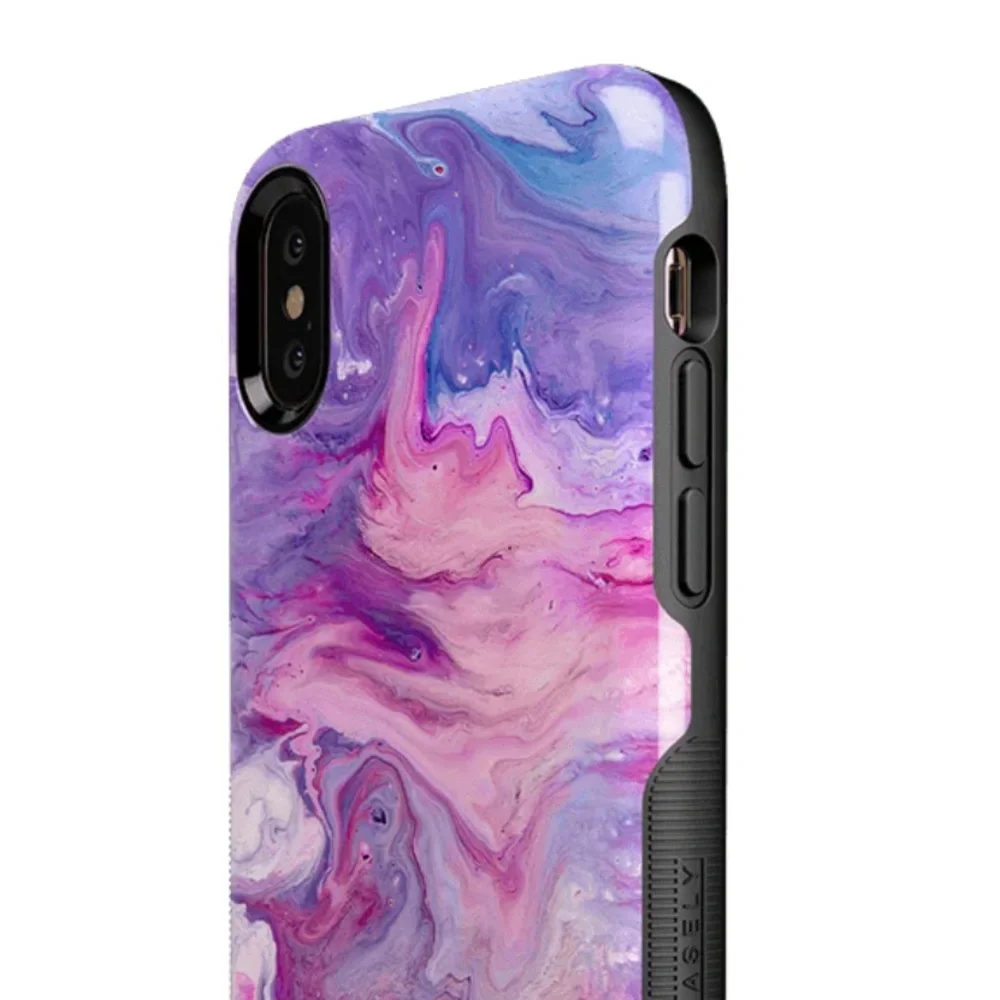 iPhone X Marble Purple Case